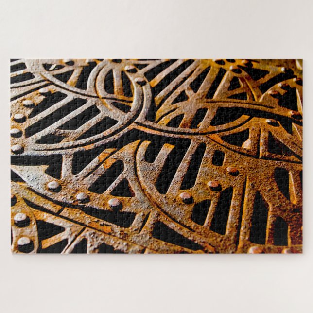 Rostiges Gitter Puzzle (Horizontal)