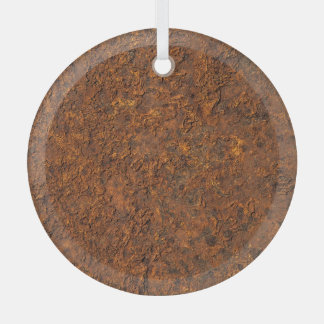 Rostiges Metall: Texturierte Eisenästhetik. Ornament Aus Glas