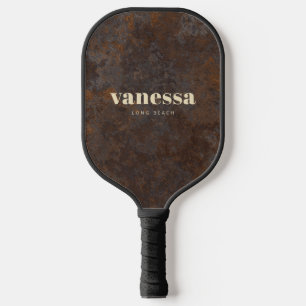 Rostiges Metallblech Minimaler moderner klassische Pickleball Schläger