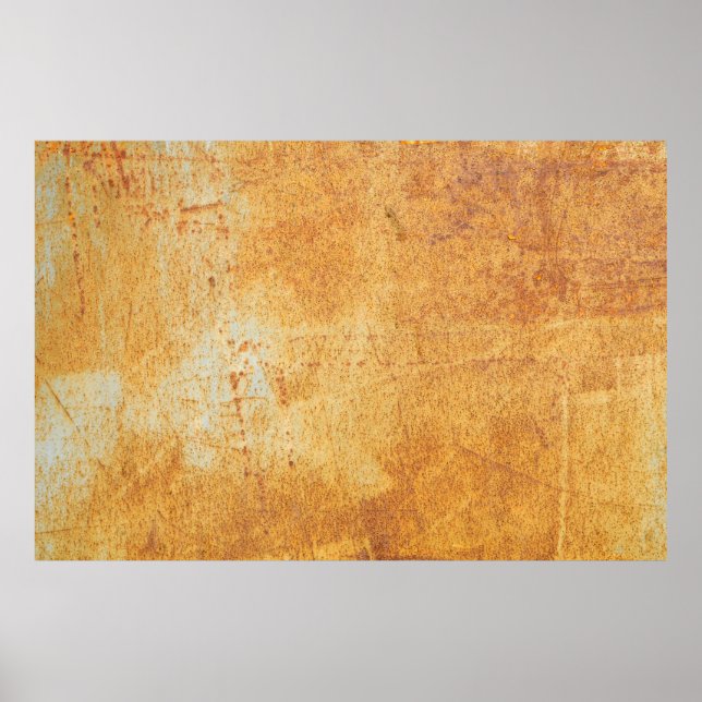 rostiges Muster und Background abstrakt, altert, k Poster (Vorne)