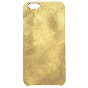 Rostiges reines Goldbeschaffenheits-Muster Durchsichtige iPhone 6 Plus Hülle