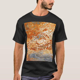 Rostiges Zink: Grunge-Textur-Hintergrund. T-Shirt
