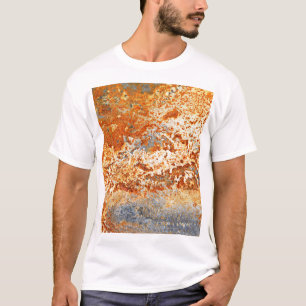 Rostiges Zink: Grunge-Textur-Hintergrund. T-Shirt