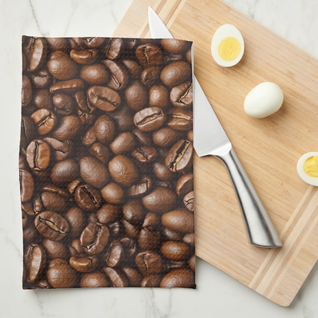 Röstkaffee Geschirrtuch (Viertel Falte)
