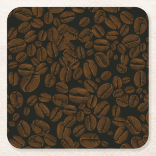 Röstkaffee Rechteckiger Pappuntersetzer