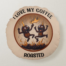 Röstkaffee Rundes Kissen