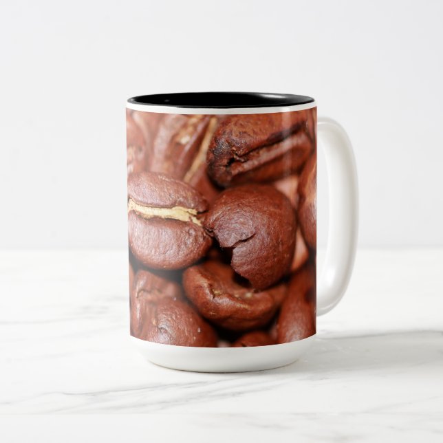 Röstkaffee Zweifarbige Tasse (VorderseiteRechts)