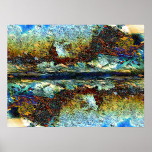 Rostlandschaft Poster