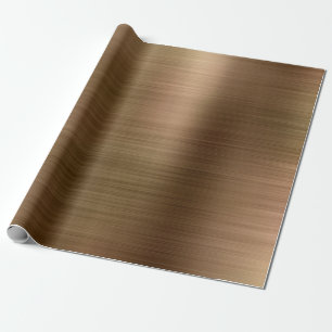 Rostmetall Gold Geschenkpapier