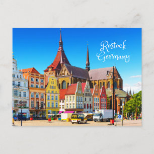 Rostock, Deutschland Historische Gebäude Ansicht  Postkarte