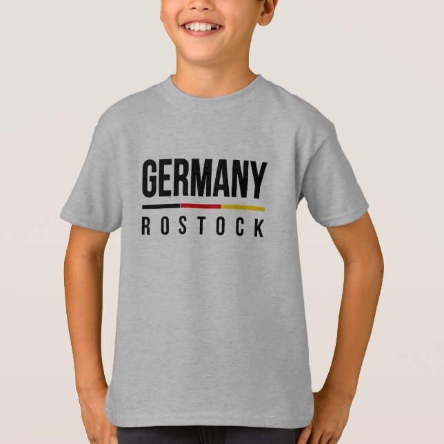 Rostock Deutschland T-Shirt (Vorderseite)
