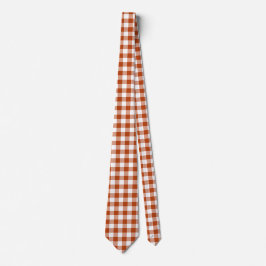 Rostroter Karo-Gingham-Schlips Krawatte