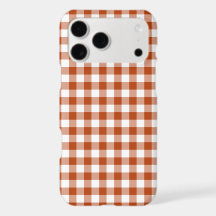 Rostrotes Karo-Gingham-iPhone-Case
