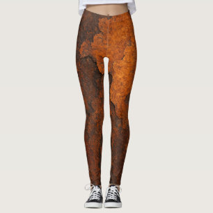 Rosttextur Grunge Hintergrund Metalldesign Leggings