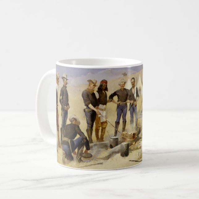 Röstung des Weihnachtsrindfleisches in einem Tasse (Vorderseite Links)