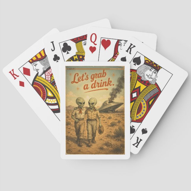 Roswell 40-50s spielkarten (Rückseite)