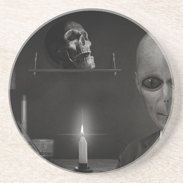 Roswell Alien Getränkeuntersetzer (Vorne)