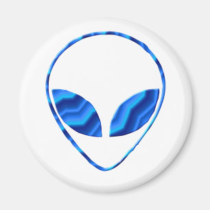 Roswell alien-runder Magnet