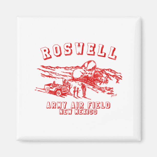 Roswell Army Air Field New Mexico _1  Magnet (Vorne)