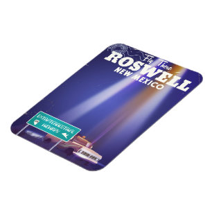 Roswell Außerirdische Autobahn Reiseposter Magnet