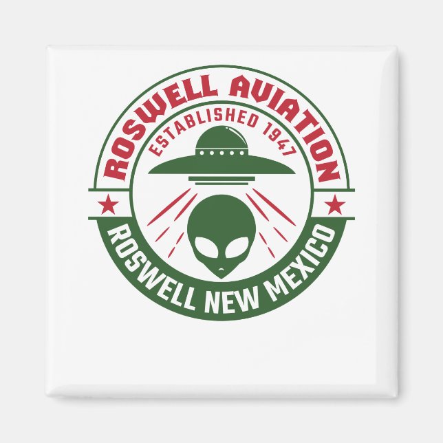 Roswell Aviation wurde 1947 gegründet Magnet (Vorne)
