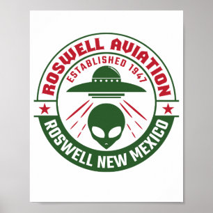 Roswell Aviation wurde 1947 gegründet Poster