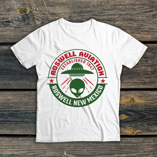 Roswell Aviation wurde 1947 gegründet T-Shirt (Von Creator hochgeladen)