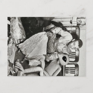 Roswell Crash Postkarte