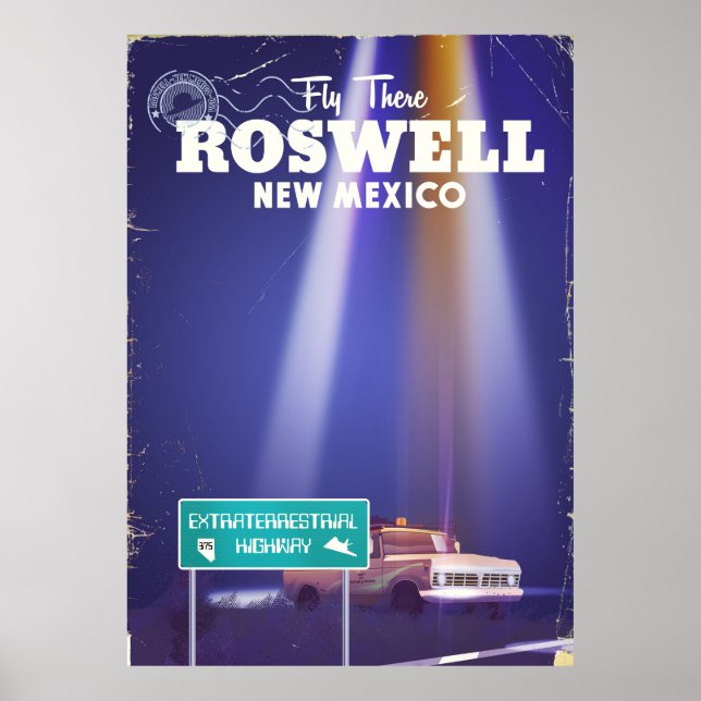 Roswell Extraterrestriale Highway-Poster Poster (Vorne)