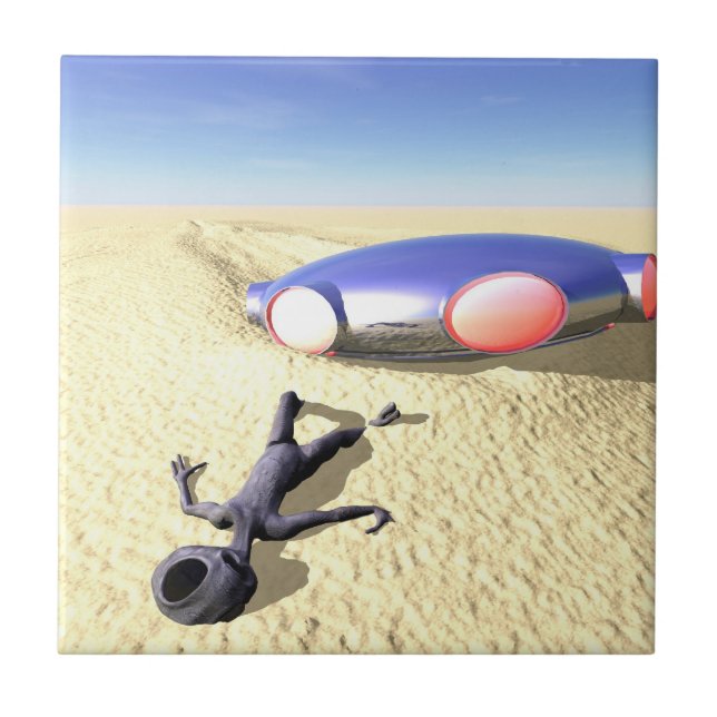 Roswell like UFO Crash Fliese (Vorderseite)