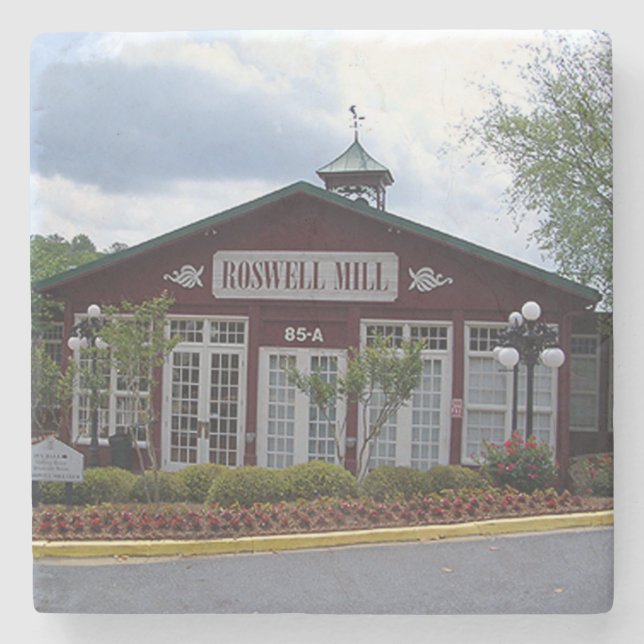 Roswell Mill, Roswell Georgia, Roswell Mill Steinuntersetzer (Vorderseite)
