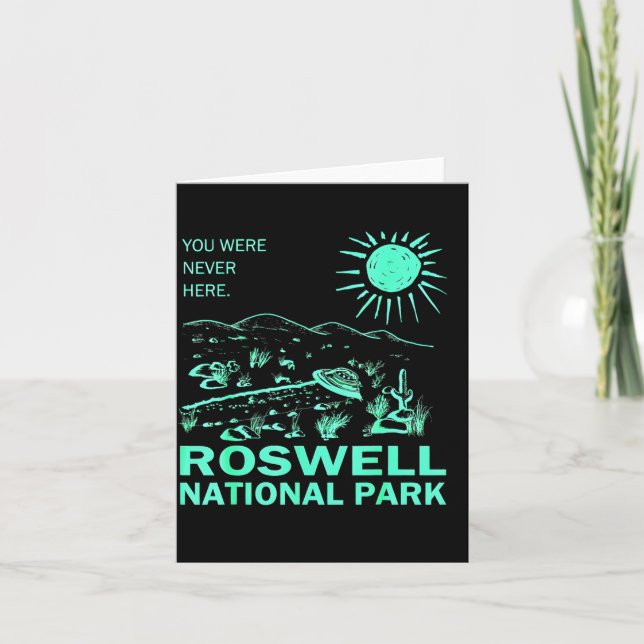 Roswell National Park New Mexico  Karte (Vorderseite)