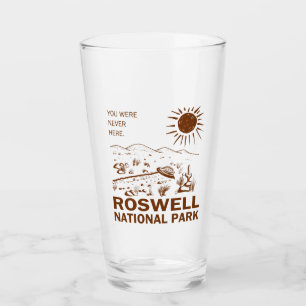 Roswell National Park UFO Flying Saucer Außerirdis Glas