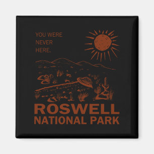 Roswell Nationalpark UFO fliegende Untertasse Auße Magnet