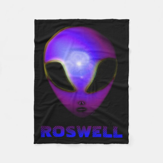 Roswell New Mexico Alien  Fleecedecke (Vorderseite)