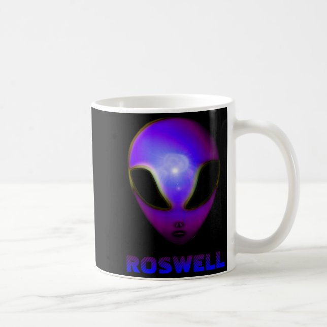 Roswell New Mexico Alien  Kaffeetasse (Rechts)