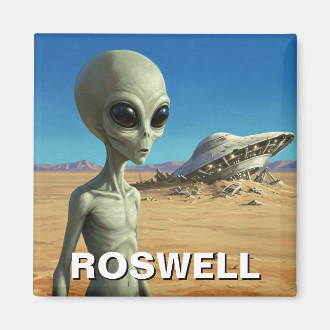 Roswell New Mexico Alien Magnet (Vorne)