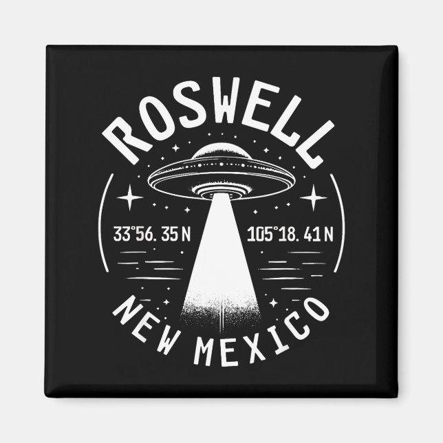 Roswell New Mexico Alien Ufo Area 51  Magnet (Vorne)