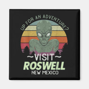 Roswell New Mexico Alienenkopf Lustiges Souvenir Z Magnet