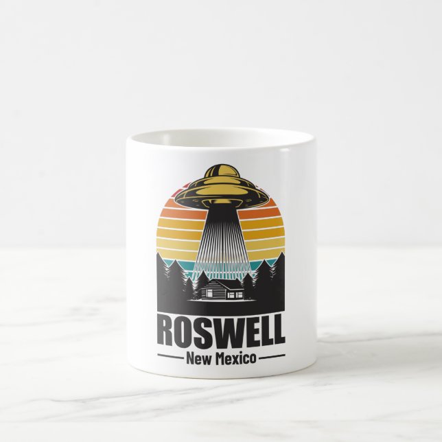 Roswell New Mexico Funny Alien UFO Gift Kaffeetasse (Mittel)