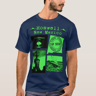 Roswell New Mexico Green Print T-Shirt