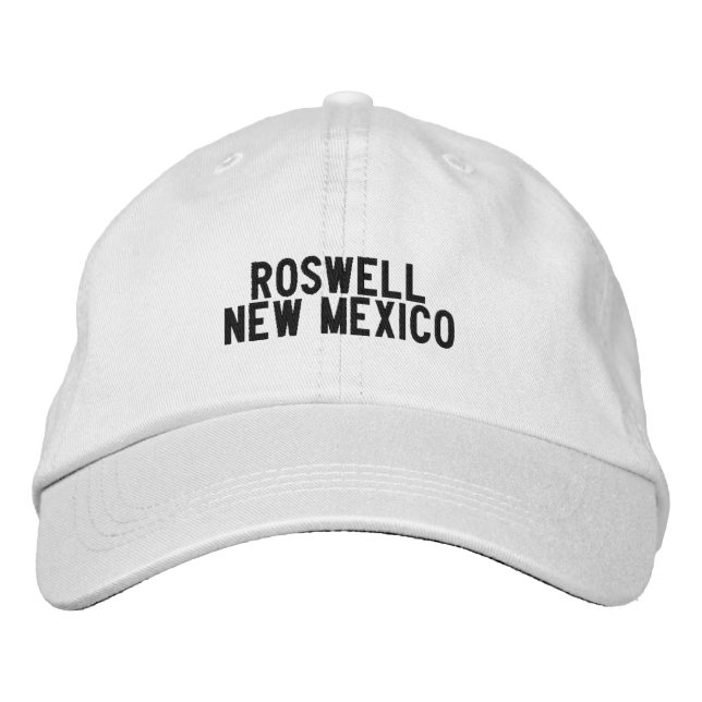 Roswell New Mexico Hat Bestickte Baseballkappe (Vorderseite)