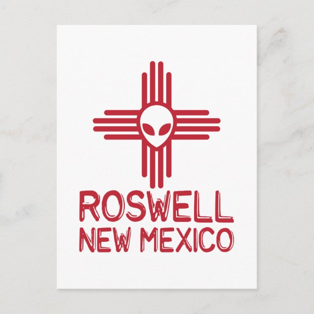Roswell New Mexico Postkarte (Vorderseite)
