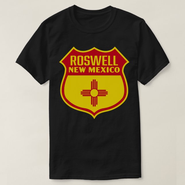 Roswell New Mexico Retail Flaggenschild Red T-Shirt (Design vorne)