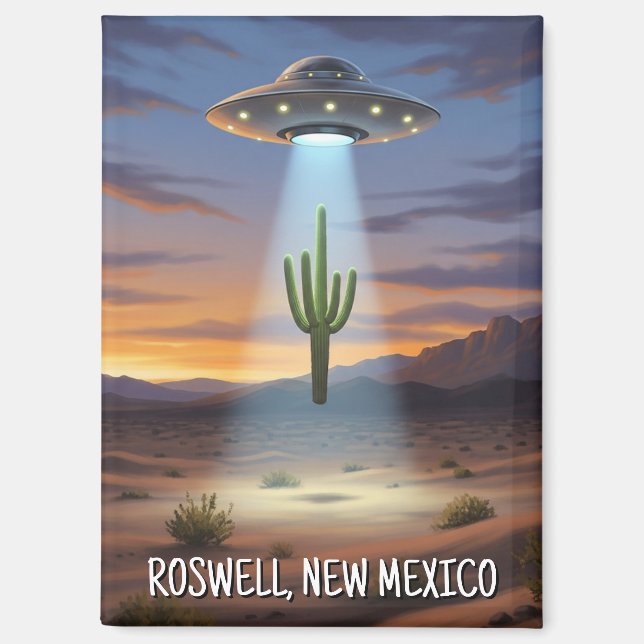 Roswell New Mexico UFO Magnet (Vorderseite)