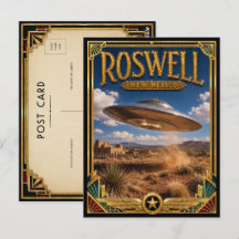 Roswell New Mexico Vintage Art Deco Golden Age
