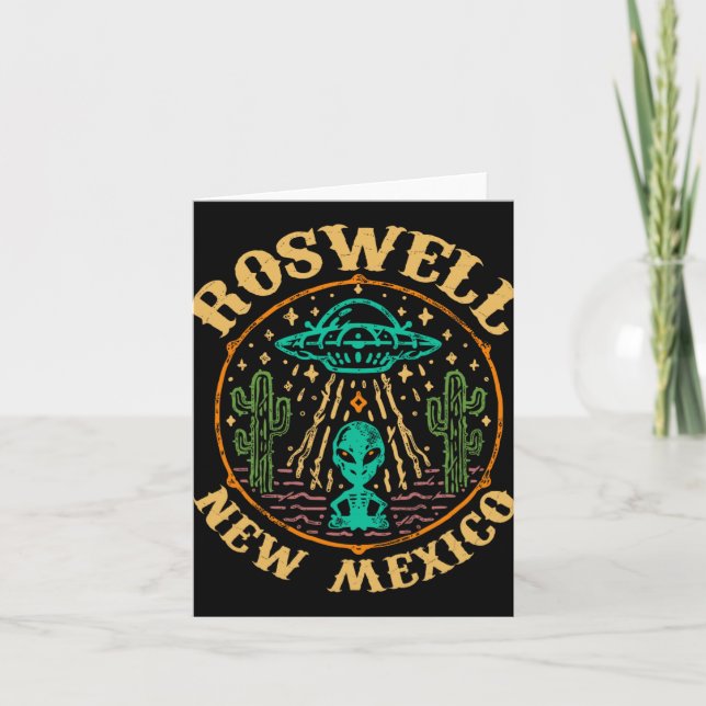 Roswell Nm 1947 - Funny Roswell Aviation New Mexic Karte (Vorderseite)
