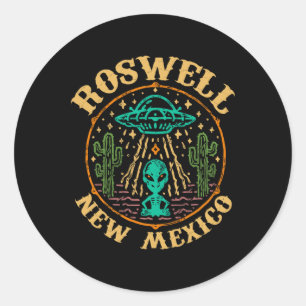 Roswell Nm 1947 - Lustiges Roswell Aviation New Me Runder Aufkleber