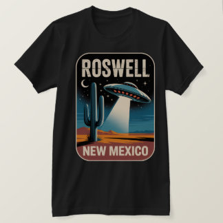 Roswell NM Alien UFO Retro Wüsten Sci-Fi Grafik T-Shirt