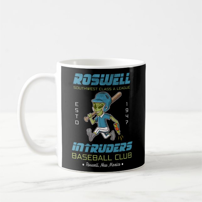 Roswell Nm Intruders Mini League Baseball Team Kaffeetasse (Links)